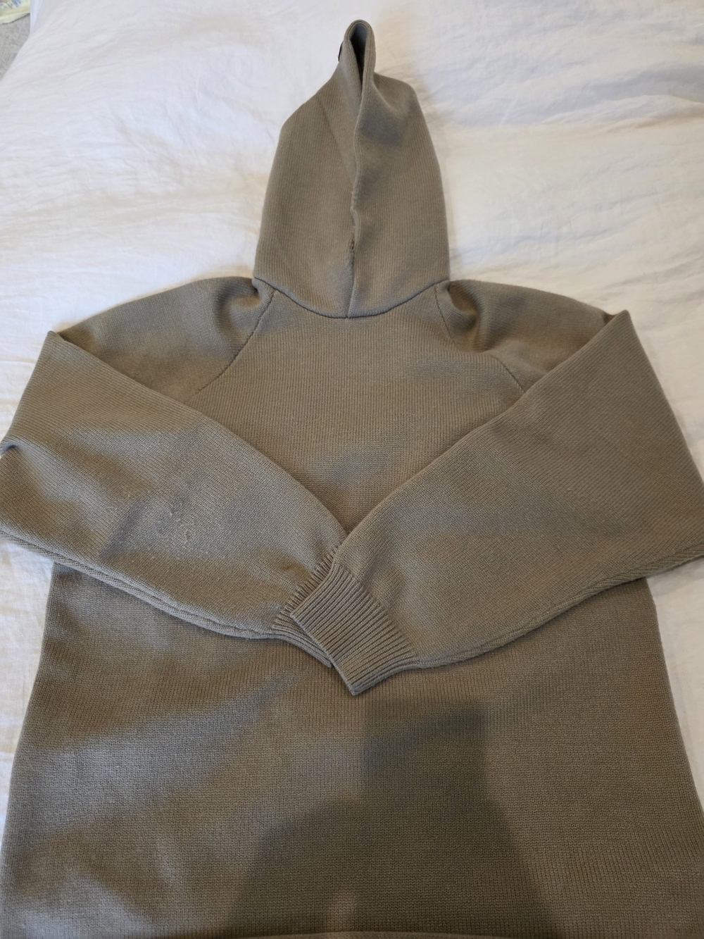 Fear of God Men's Taupe-Brown Knit Hooded Sweater